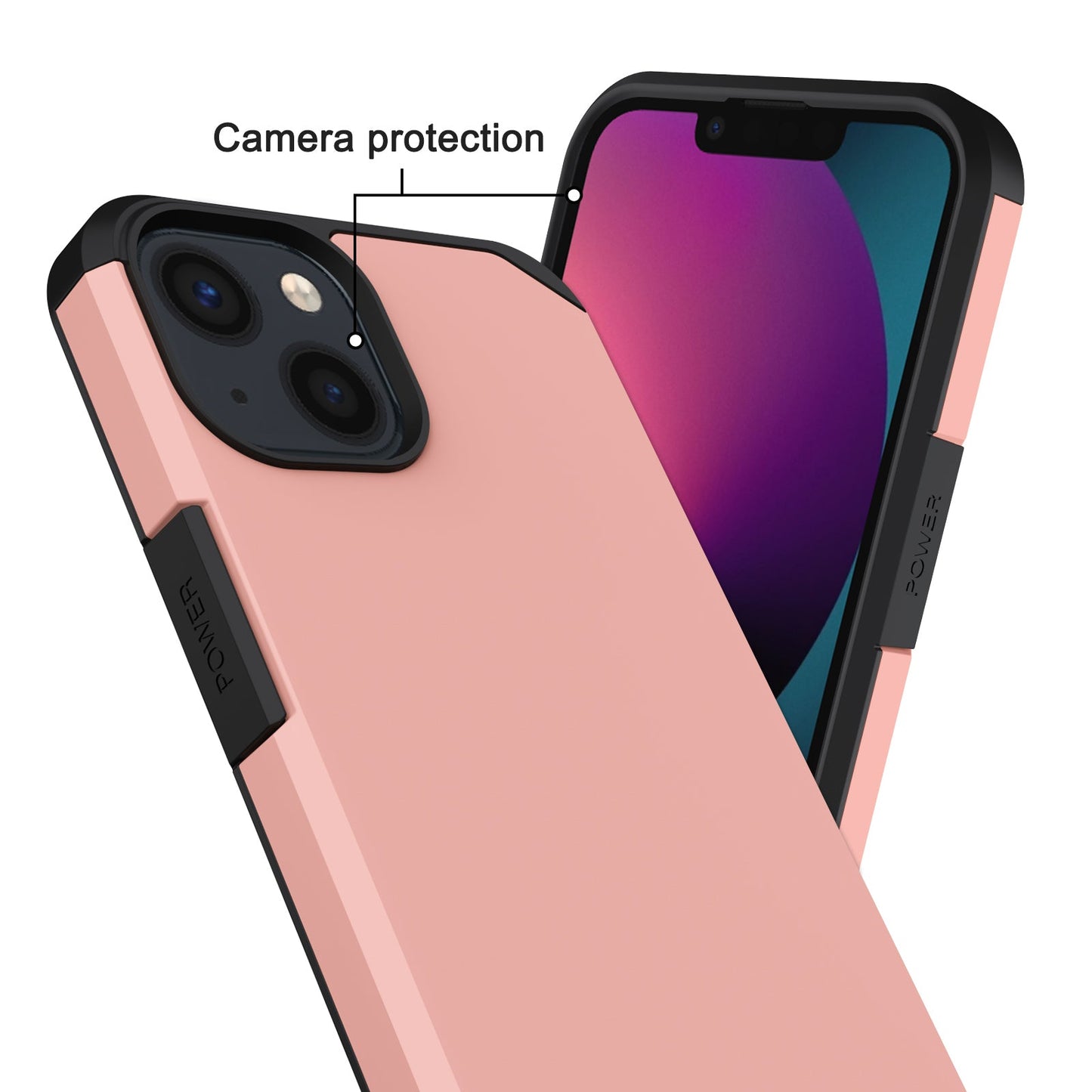 Slim Armor Protective Rose Gold Case for iPhone 15