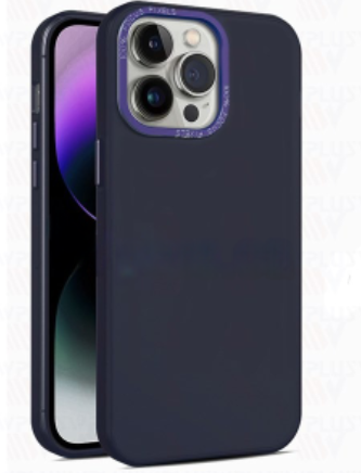 No Logo Silicone Case iPhone 15 Pro Max (Navy Blue)