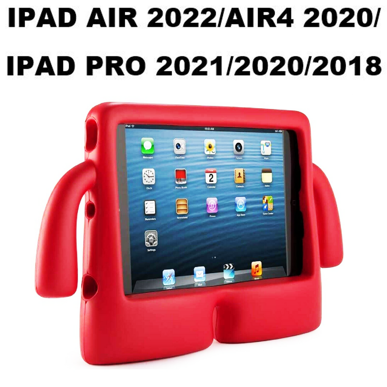 RED 3D SILICON KID'S CASE IPAD AIR 2022