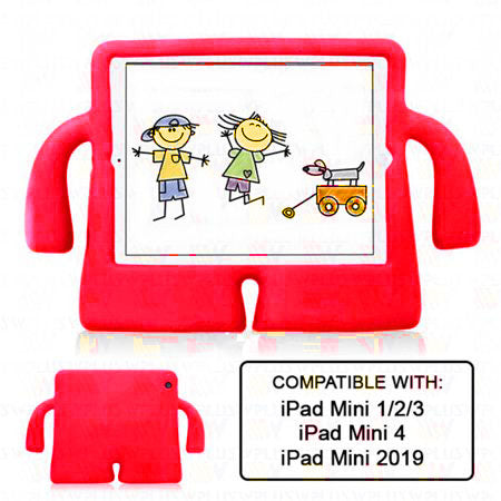 RED 3D SILICON KID'S CASE IPAD MINI 2/3/4/5