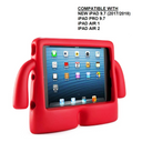 RED 3D SILICON KID'S CASE NEW IPAD 9.7(2018/2017)