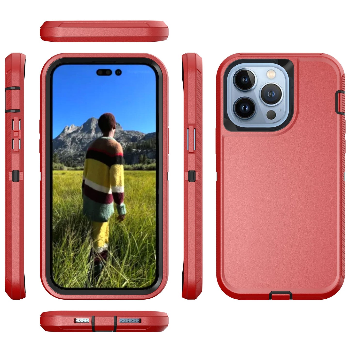 Defender Red Case for iPhone 14 PRO MAX