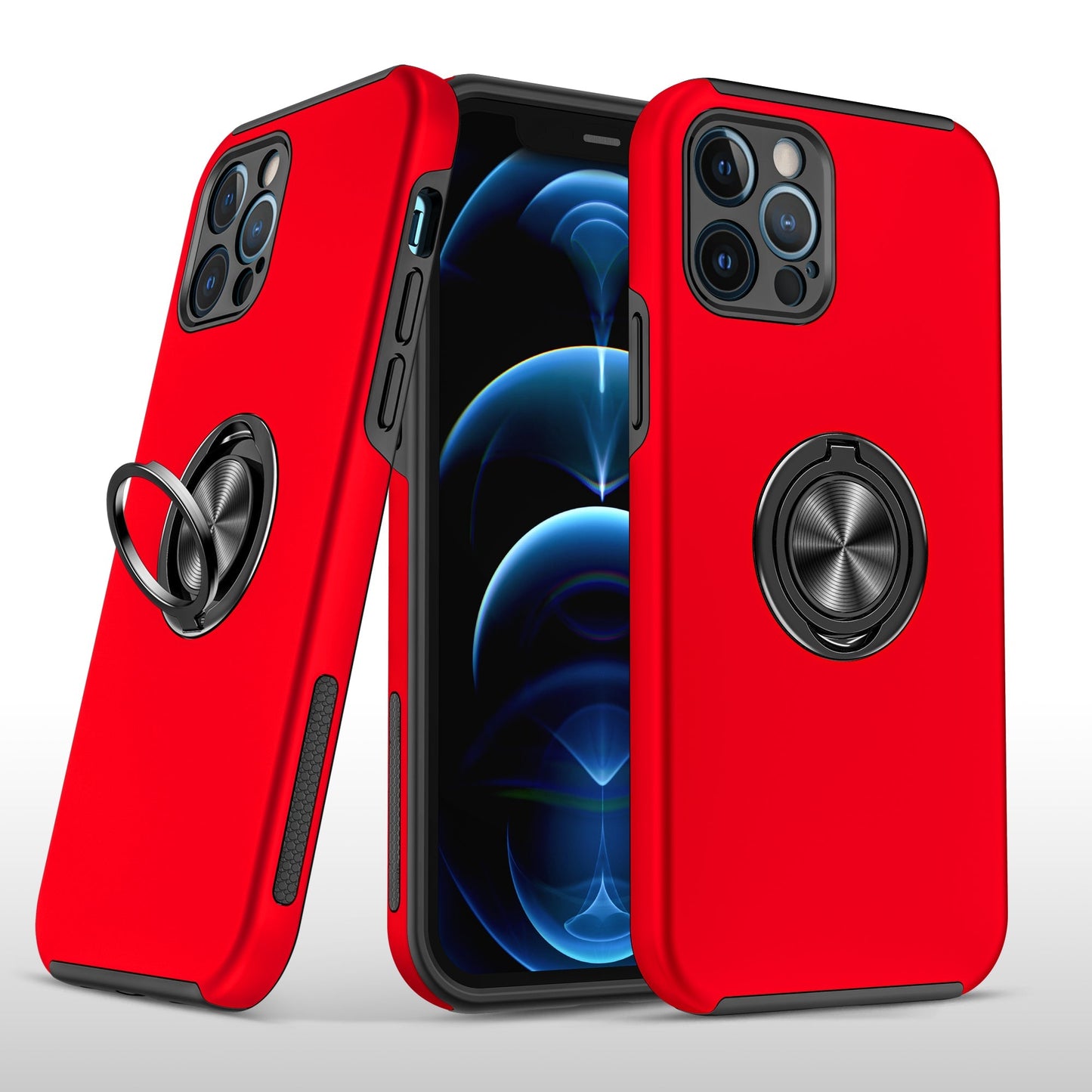 Hybrid Ring Case for iPhone 14 PRO MAX Red