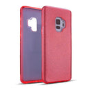 Glitter Silicone Red Case For Samsung A8 (2018)