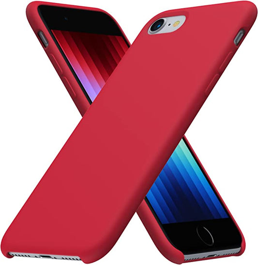 No Logo Silicone Red Hybrid Case For iPhone 7 iPhone 8