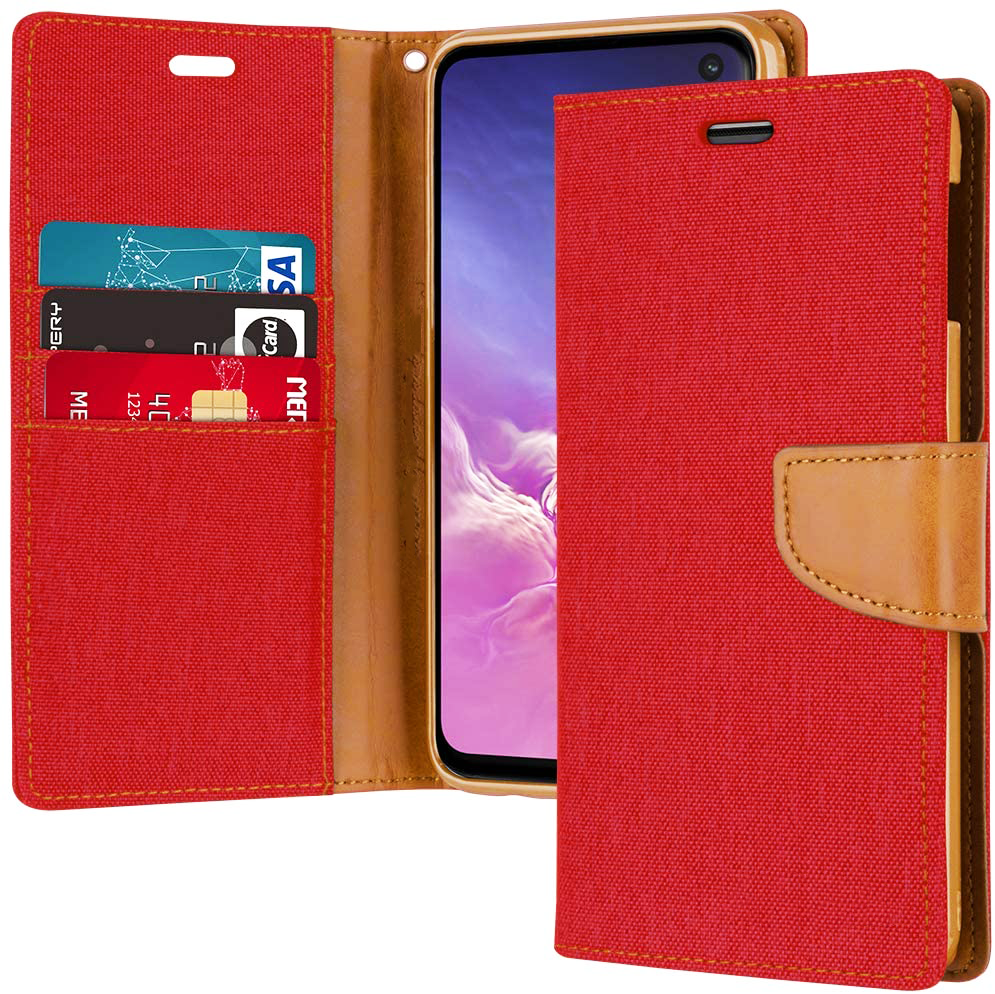 Red JEANS Wallet Case iPhone X iPhone XS
