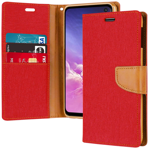 Red JEANS Wallet Case iPhone XR