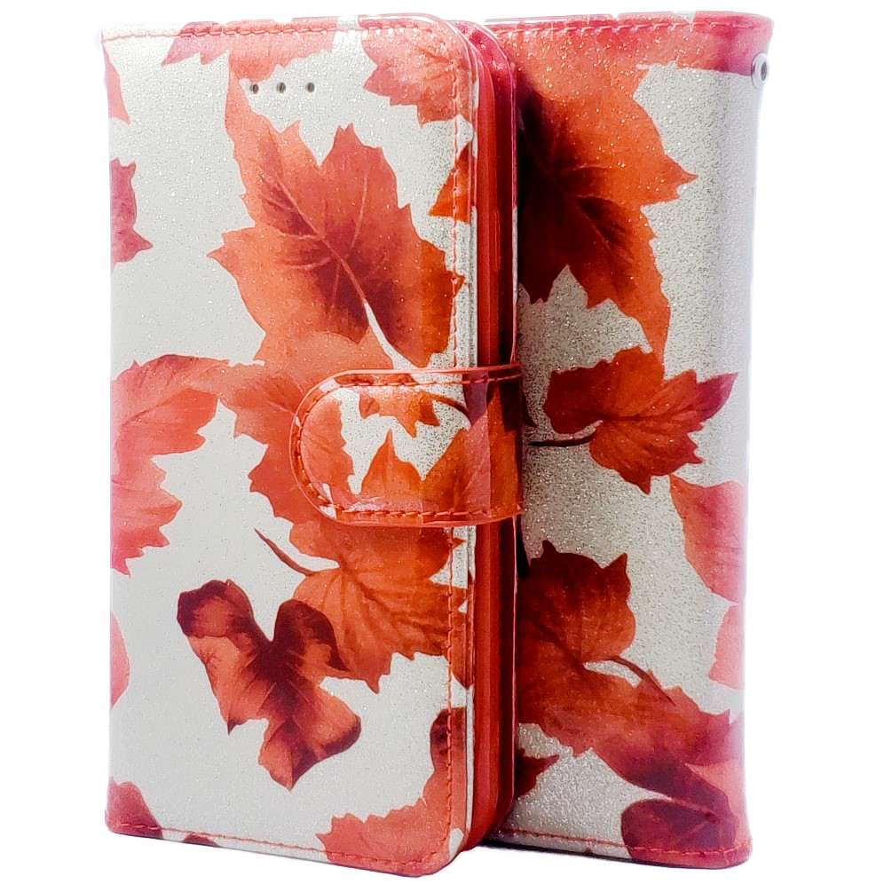 Red Maple Wallet Case iPhone XR