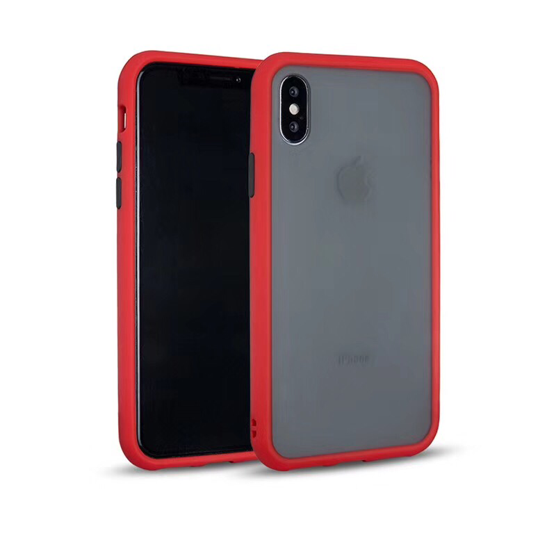 Trim Red Matt Case With Camera Lens For iPhone XR