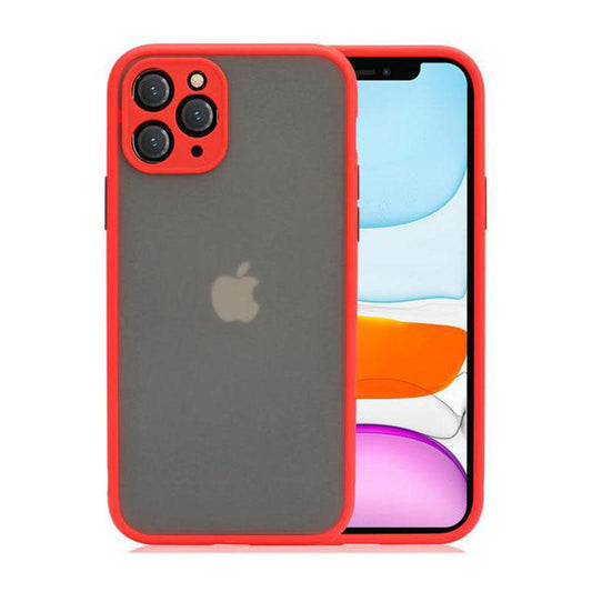 Trim Red Matt Case With Camera Lens For Samsung A02S