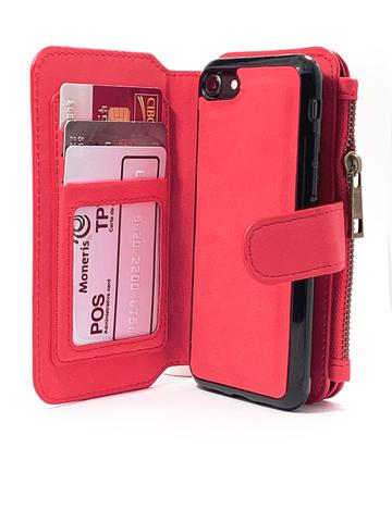 Red PURSE Magnetic Wallet Case iPhone XS MAX