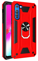 Hybrid Ring Case for Samsung A21 Red