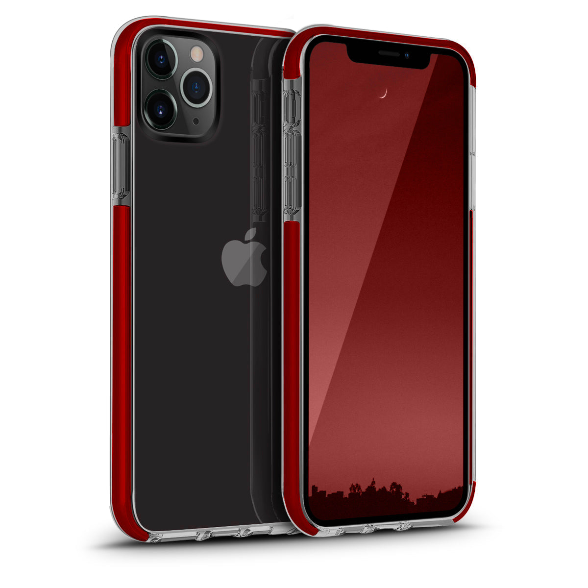 Clear Trim Case for iPhone 11 Pro Max Red