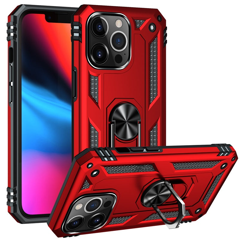 Hybrid Ring Case for iPhone 13 Mini Red