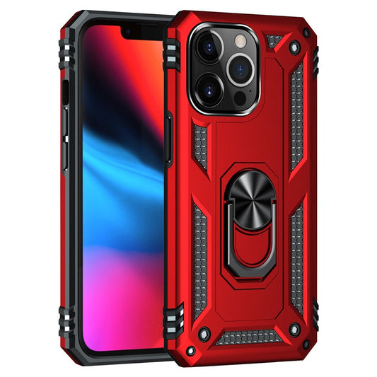 Hybrid Ring Case for iPhone 13 Red