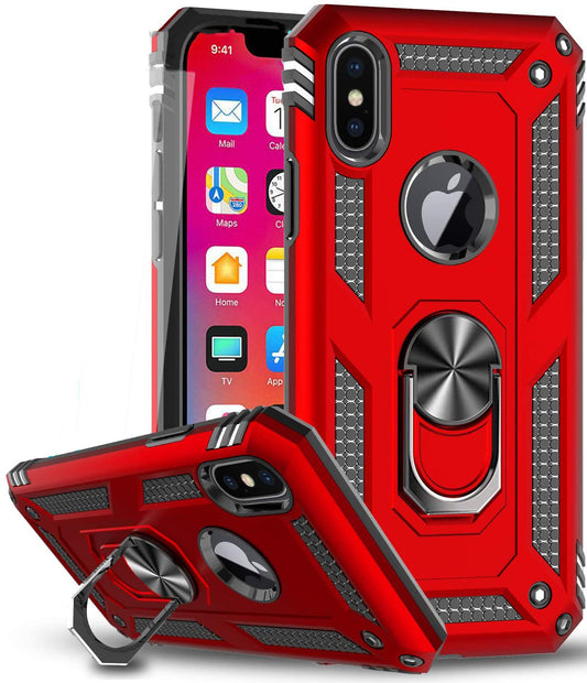 Hybrid Ring Case for iPhone X / Xs Red
