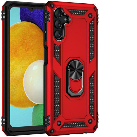 Red Hybrid Ring Case for Samsung A13