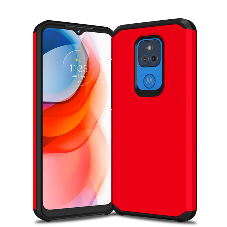 Slim Armor Protective Red Case for Motorola G PLAY 2021