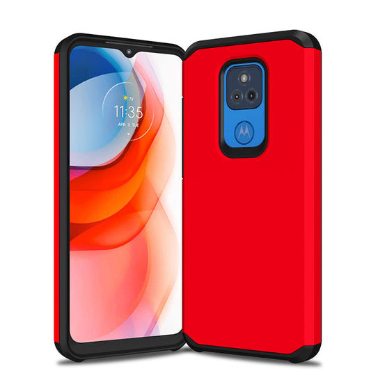 Slim Armor Protective Red Case for Motorola G PLAY 2021