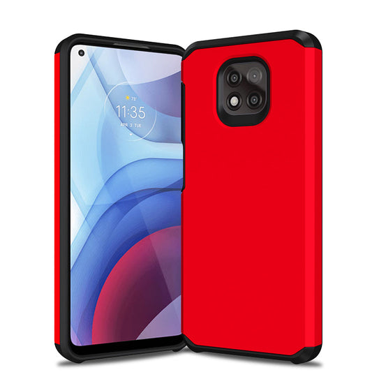 Slim Armor Protective Red Case for Motorola G POWER 2021