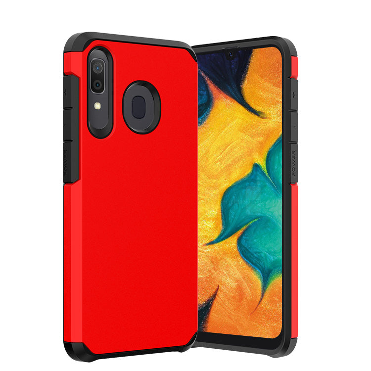 Slim Armor Protective Red Case for Samsung A20/A30