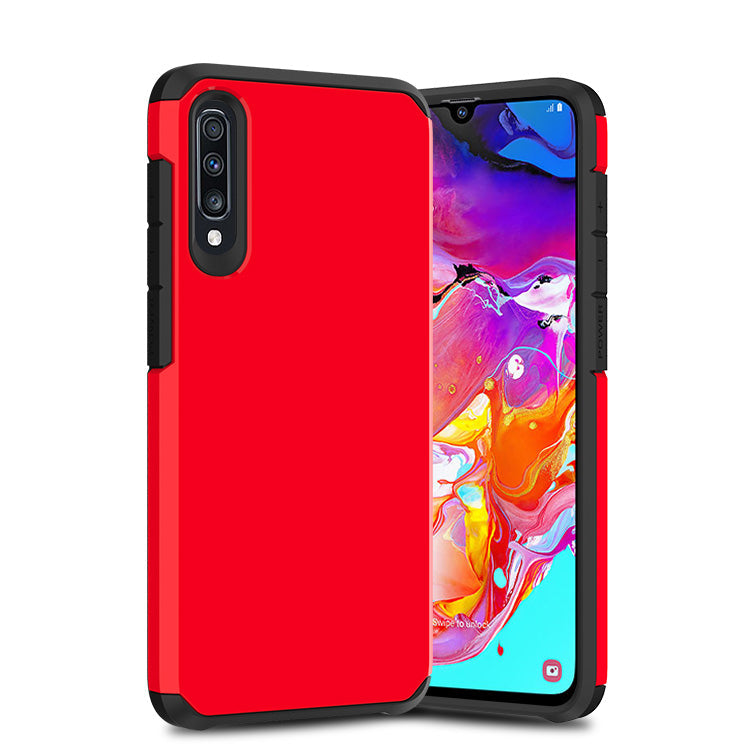 Slim Armor Protective Red Case for Samsung A70