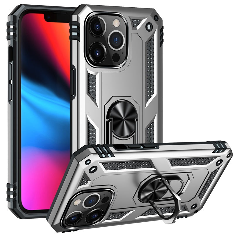 Hybrid Ring Case for iPhone 13 Mini Silver