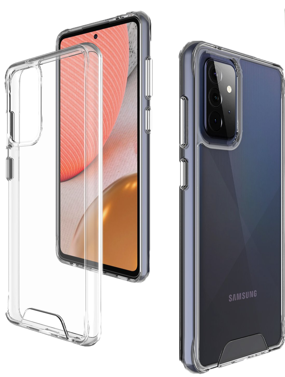 Space Clear Case For Samsung A52