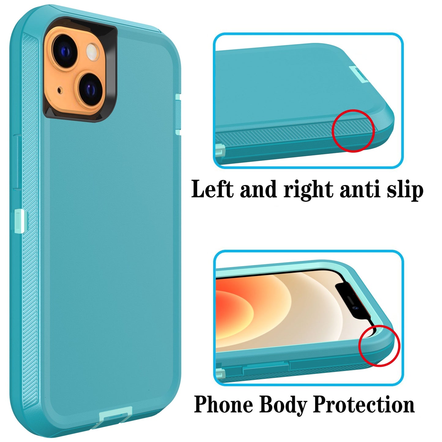 Defender Teal Case for iPhone 14
