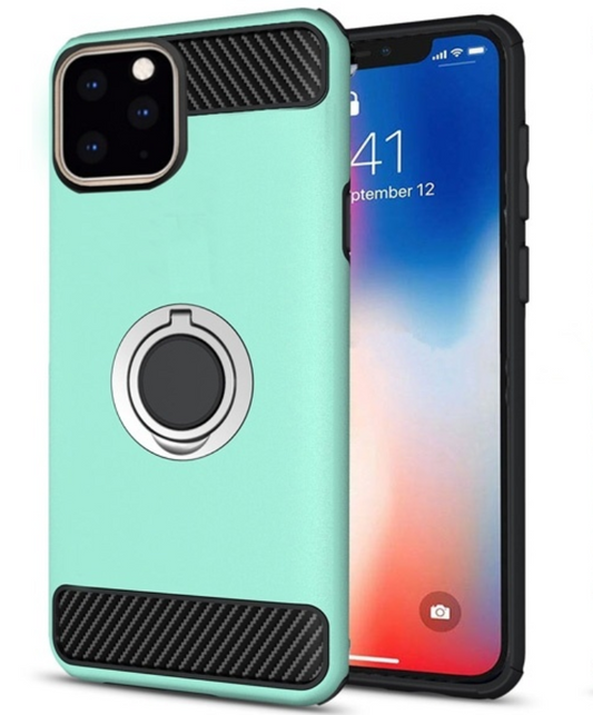 Hybrid Ring Teal Case For iPhone 11 PRO