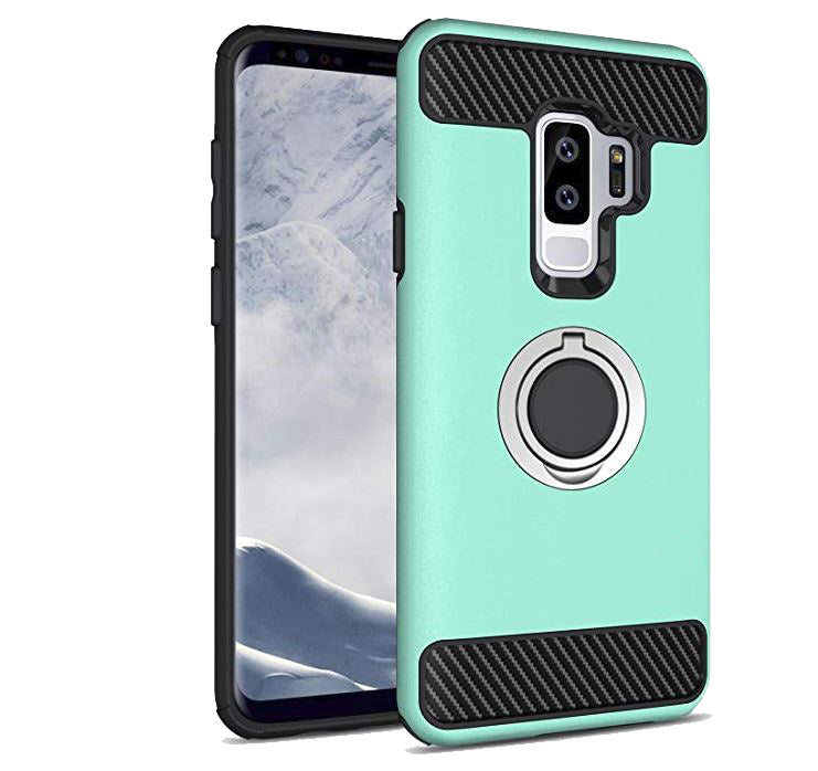 Hybrid Ring Teal Case For Samsung S9 PLUS