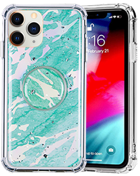 Popsocket TEAL MARBLE For iPhone 11 PRO MAX