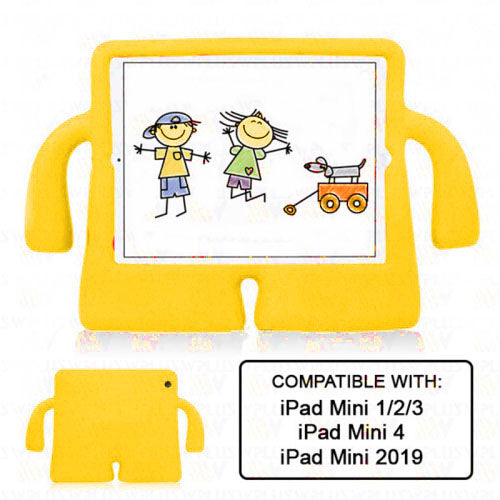 YELLOW 3D SILICON KID'S CASE IPAD MINI 2/3/4/5
