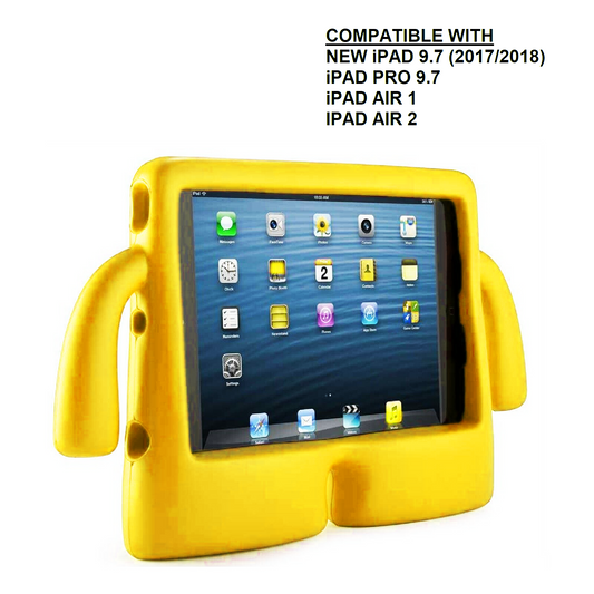 YELLOW 3D SILICON KID'S CASE NEW IPAD 9.7(2018/2017)