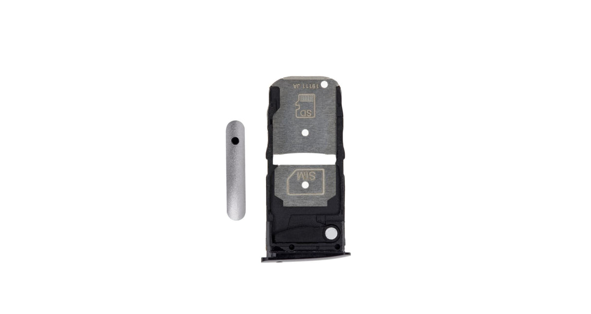 Single Sim Card Tray For Motorola Moto Z4 (XT1980 / 2019) (Frost White) - Motorola replacement part, alternate repair part view, SKU 107082049343