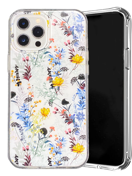 Graphic Clear Case (Pastel Flora) for Apple iPhone