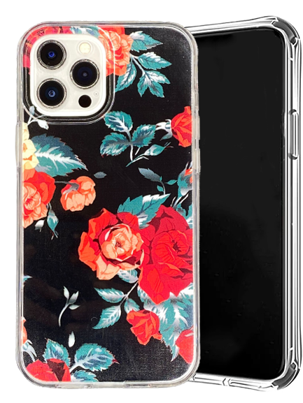 Graphic Clear Case (Red Rose) for Apple iPhone