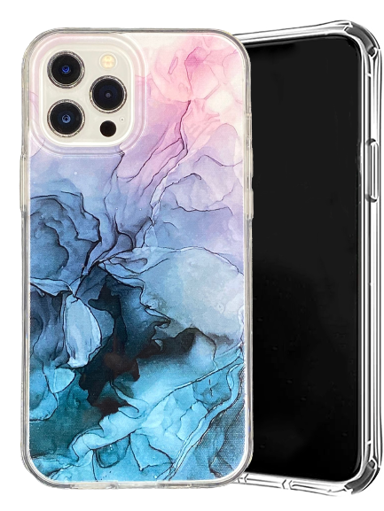 Graphic Clear Case (White Marble) for Apple iPhone