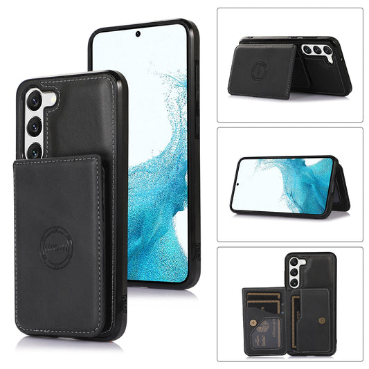 Rear Card Flip Side Case Black for Samsung S22