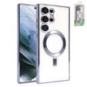 Clear Case Purple Magsafe Camera Lens For Samsung S23 Ultra
