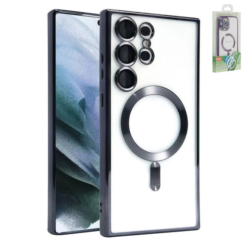 Clear Case Black Magsafe Camera Lens For Samsung S23 ULTRA