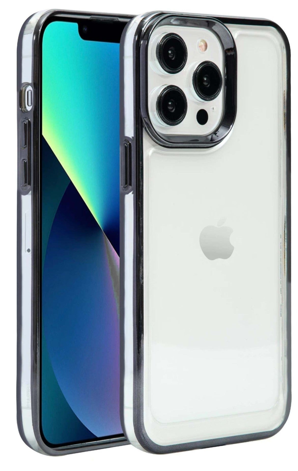 Clear Trim Case for iPhone 15 Pro Black
