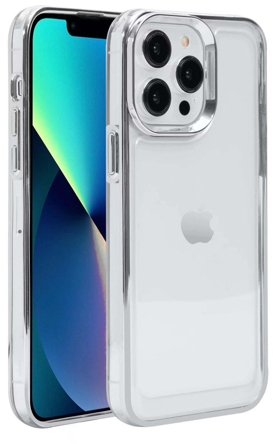 Clear Trim Case for iPhone 15 Pro Silver