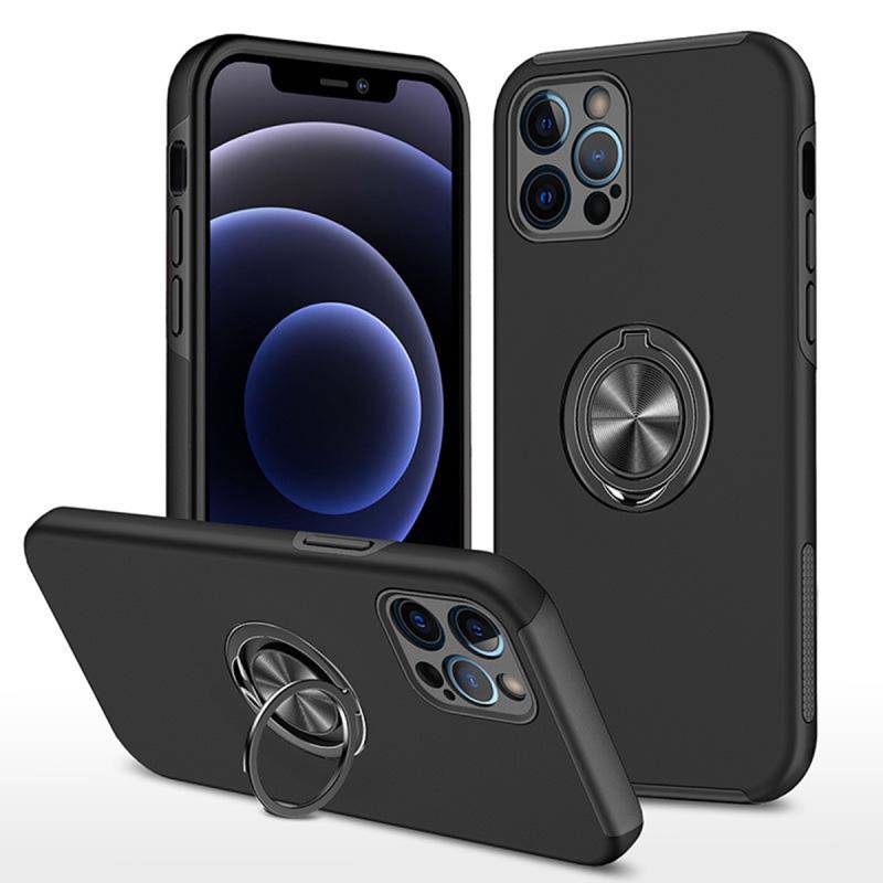 Hybrid Ring Case for iPhone iPhone 14 Black