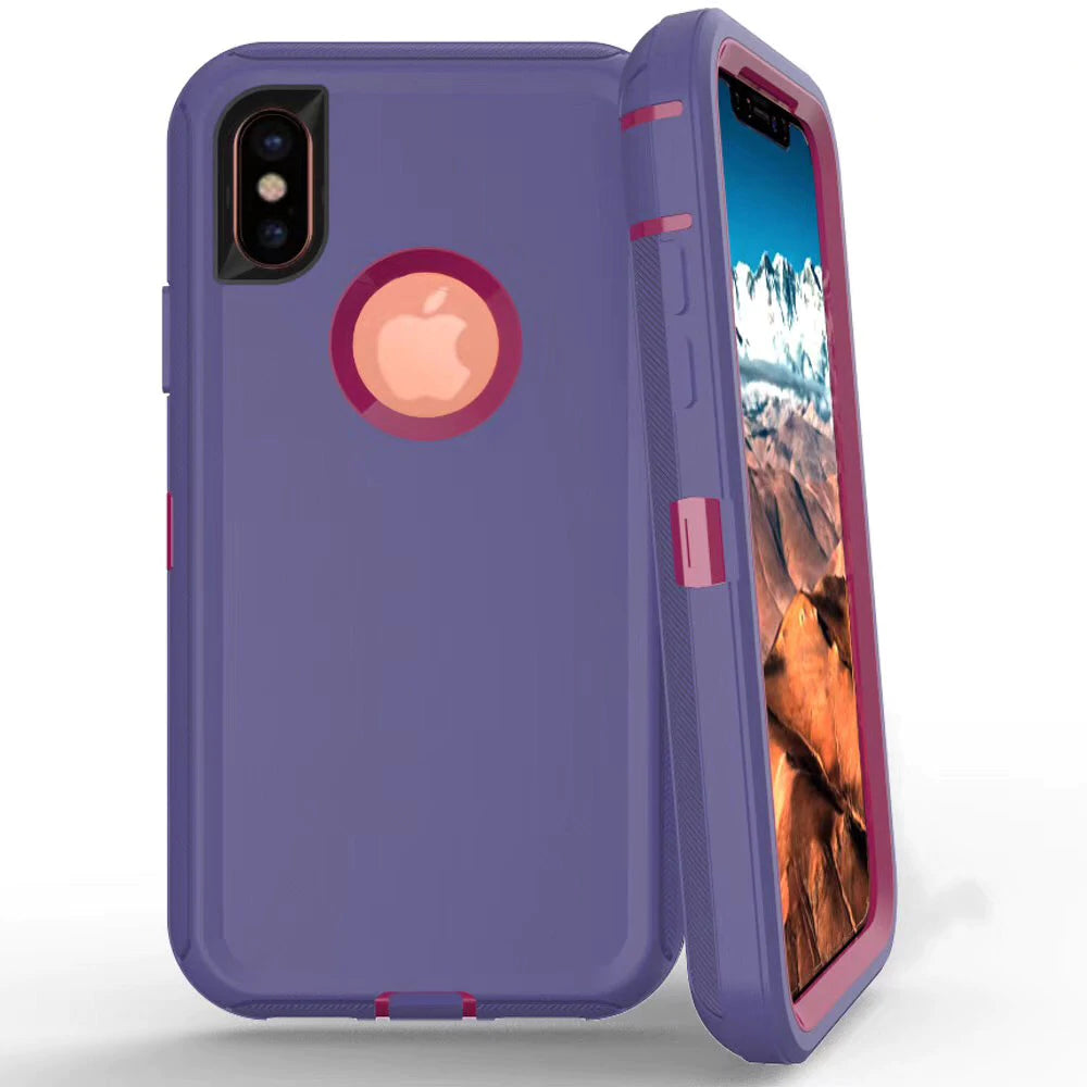 Defender Case for iPhone (Purple)