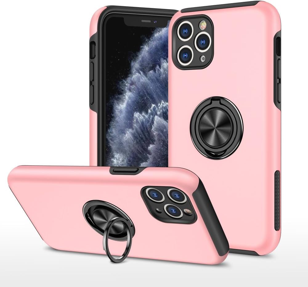 Hybrid Ring Case for iPhone iPhone 14 Pro Max Light Pink