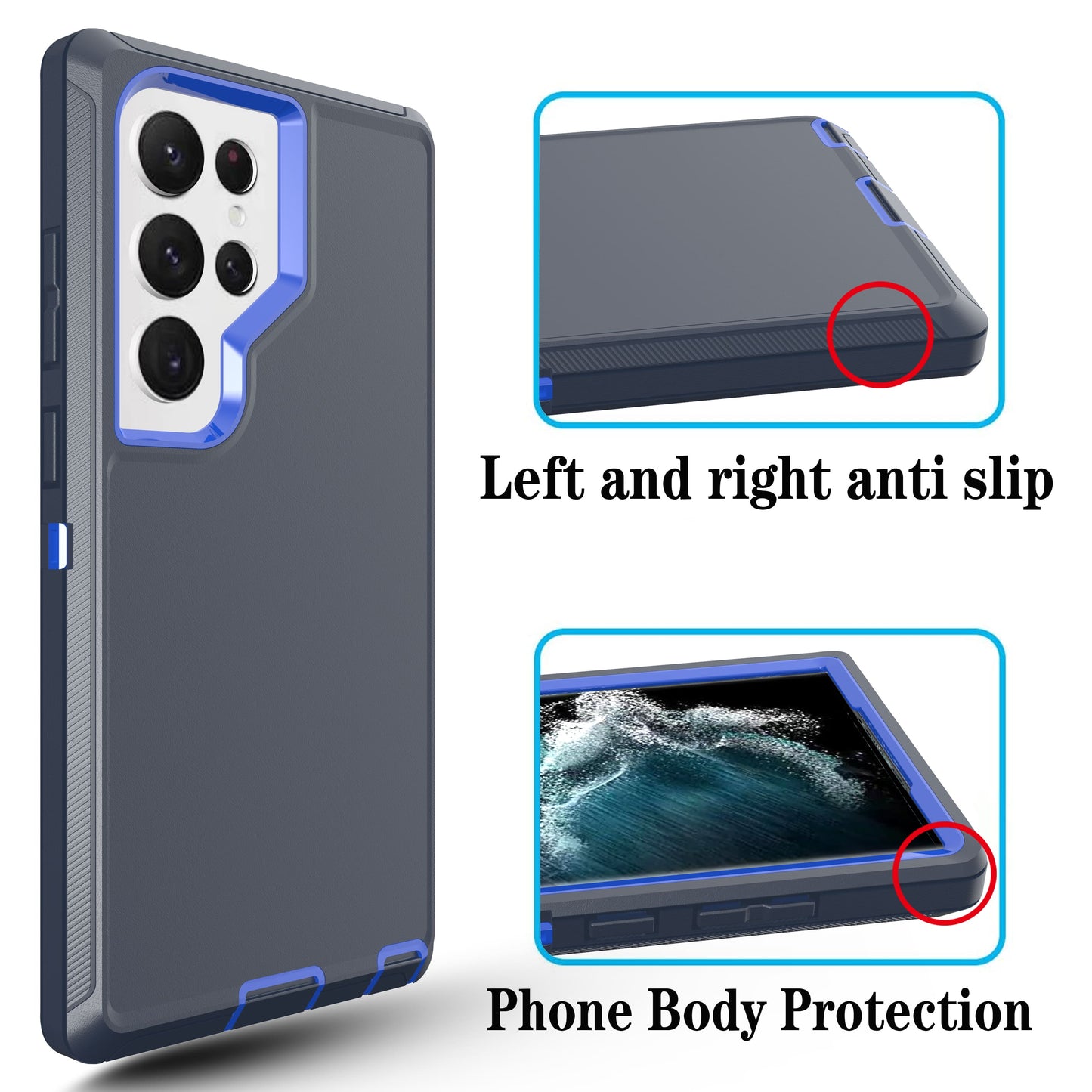 Defender Navy Blue Case for Samsung S23 ULTRA