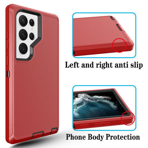 Defender Red Case for Samsung S23 ULTRA