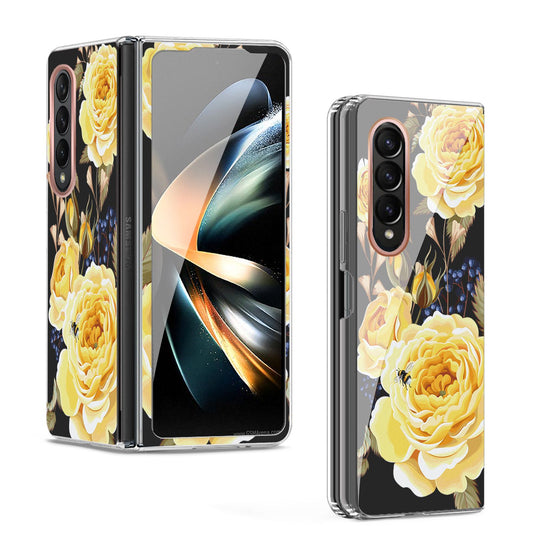 Clear Graphic Case (Yellow Rose) for Samsung Z FOLD 4