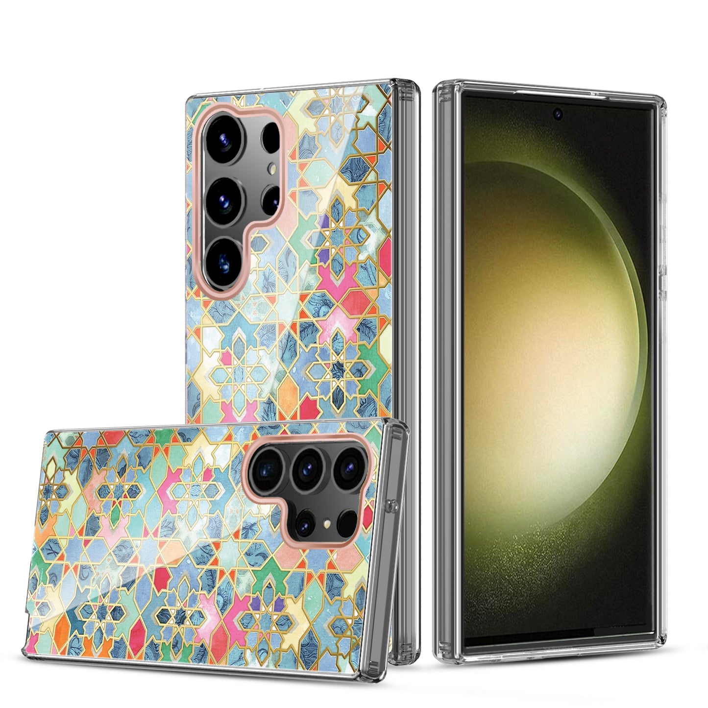 Clear Graphic Case (Mosaic) for Samsung S23 ULTRA